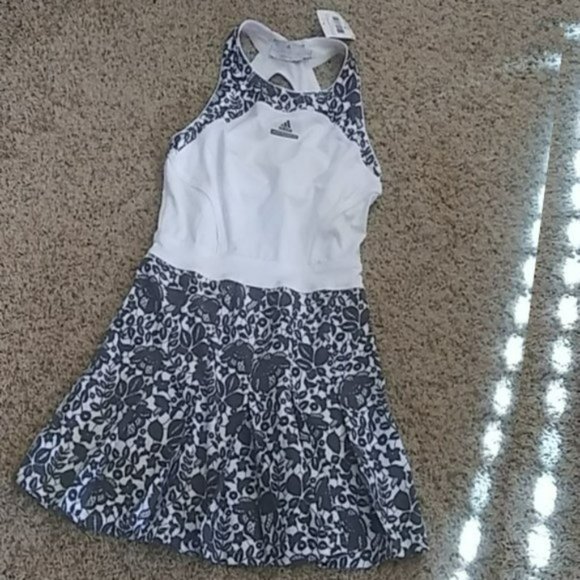 Nwt Adidas Stella McCartney Tennis Dress w/ Bra pleated skirt S Small - Picture 4 of 8
